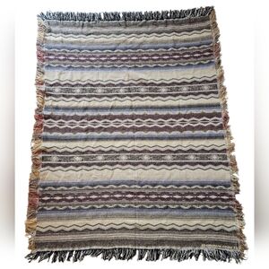 Vintage Crown Crafts Southwestern Tapestry Throw